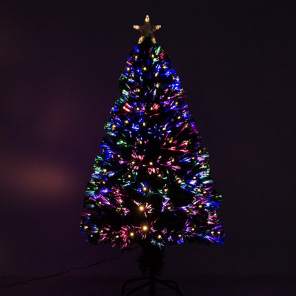120 cm artificial Christmas tree with LED fiber lights