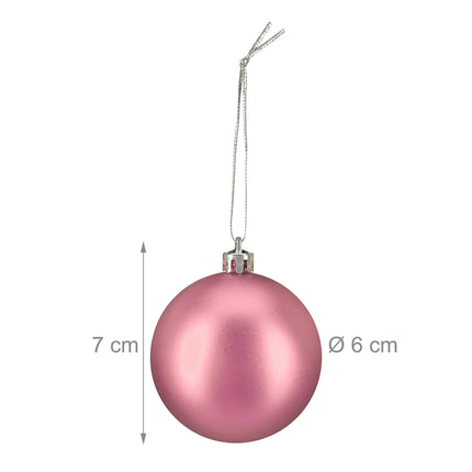 Christmas Tree Baubles Set, 100 Pieces, 3 Designs
