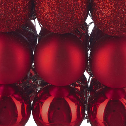 Christmas Tree Baubles Set, 100 Pieces, Matte/Glossy/Glitter