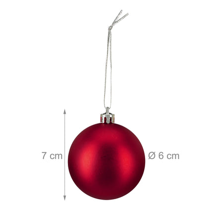 Christmas Tree Baubles Set, 100 Pieces, Matte/Glossy/Glitter