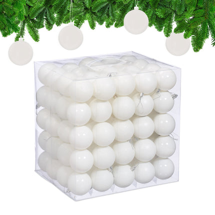 Christmas Tree Baubles Set, 100 Pieces, Matte/Glossy/Glitter