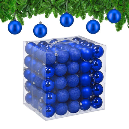 Christmas Tree Baubles Set, 100 Pieces, Matte/Glossy/Glitter