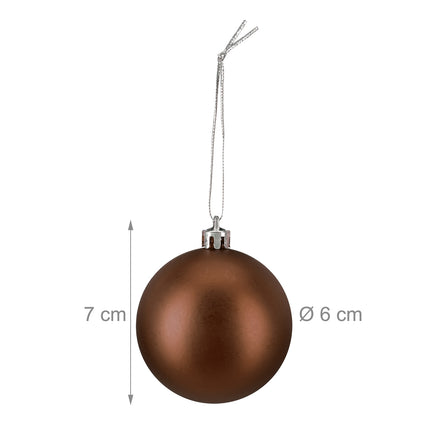 Christmas Tree Baubles Set, 100 Pieces, Matte/Glossy/Glitter