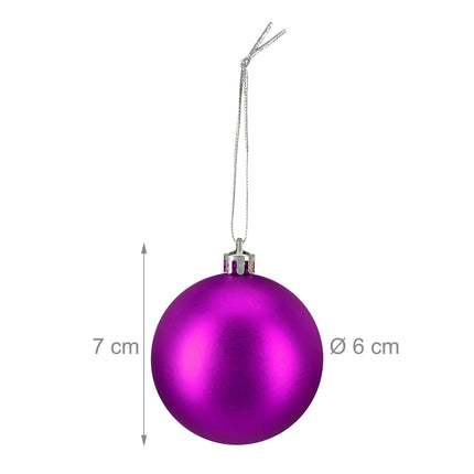 Christmas Tree Baubles Set, 100 Pieces, Mixed Finishes
