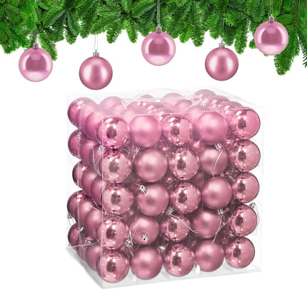 Christmas Tree Baubles Set, 100 Shiny Ornaments