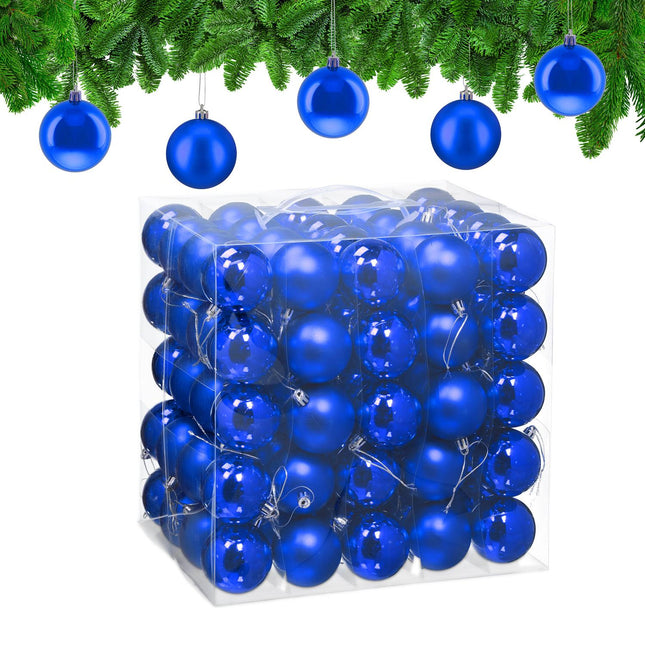 Christmas Tree Baubles Set, 100 Shiny Ornaments