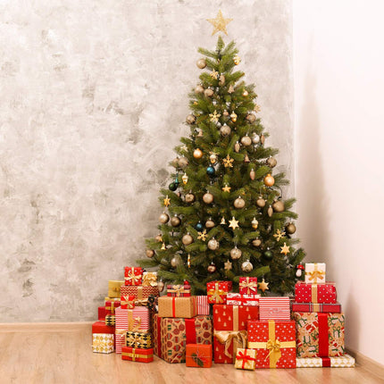 Christmas Tree Baubles Set, 110 Plastic Ornaments