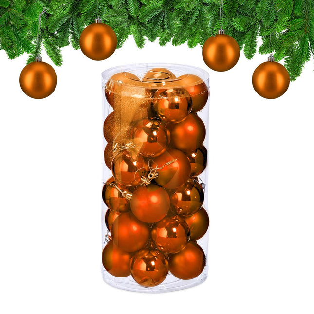 Christmas Tree Baubles Set, 30 Decorative Ornaments