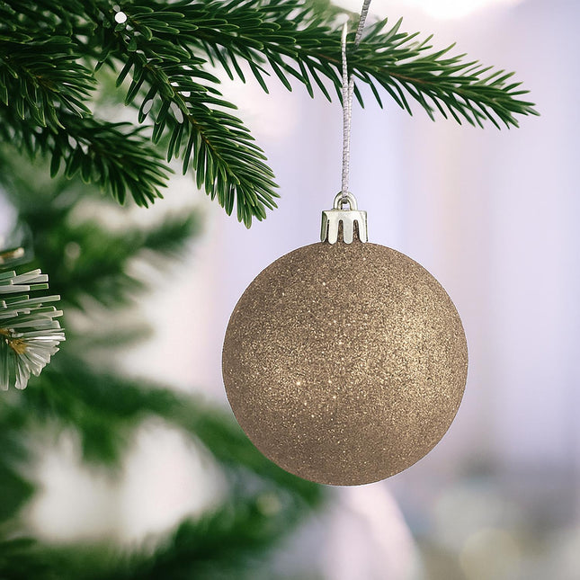 Christmas Tree Baubles Set, 30 Plastic Ornaments