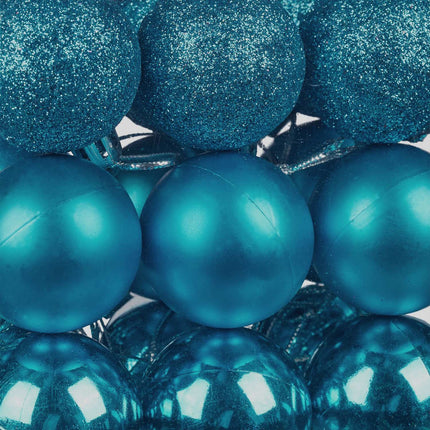 Christmas Tree Baubles Set, 3 Designs, Matte & Glossy