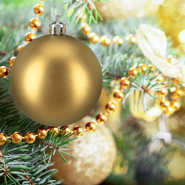 Christmas Tree Baubles Set, 3 Designs, Matte & Glossy