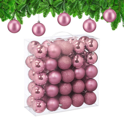 Christmas Tree Baubles Set, 3 Designs, Matte & Glossy