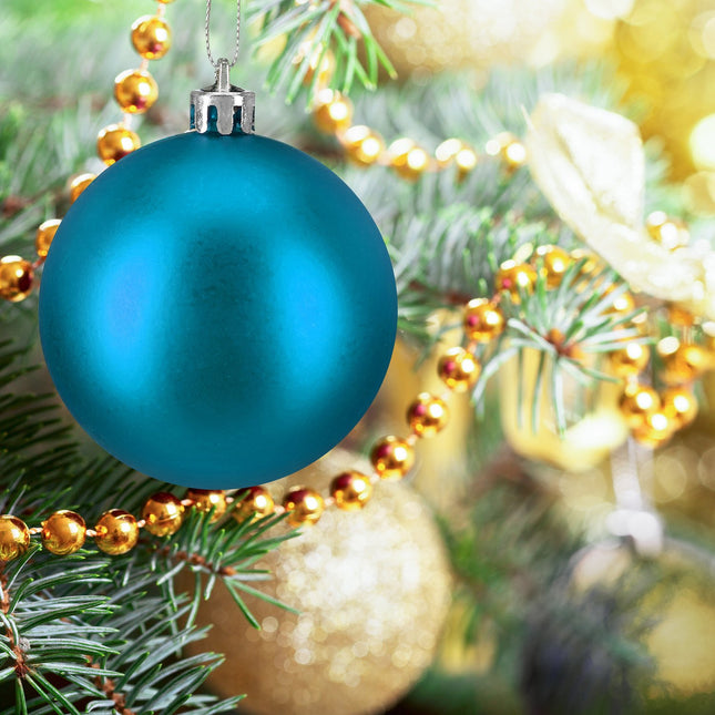 Christmas Tree Baubles Set, 3 Designs, Matte & Glossy
