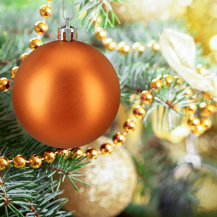 Christmas Tree Baubles Set, 3 Designs, Matte & Glossy