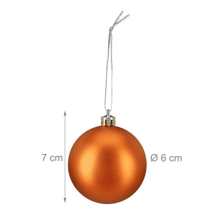 Christmas Tree Baubles Set, 3 Designs, Matte & Glossy