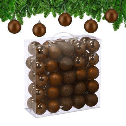 Christmas Tree Baubles Set, 3 Designs, Matte & Glossy
