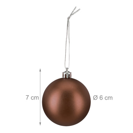 Christmas Tree Baubles Set, 3 Designs, Matte & Glossy