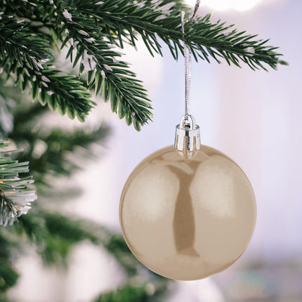 Christmas Tree Baubles Set, 50 Pieces, Matte & Glossy