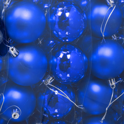 Christmas Tree Baubles Set, 50 Pieces, Matte & Glossy Finish