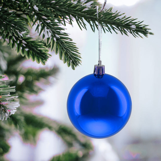 Christmas Tree Baubles Set, 50 Pieces, Matte & Glossy Finish