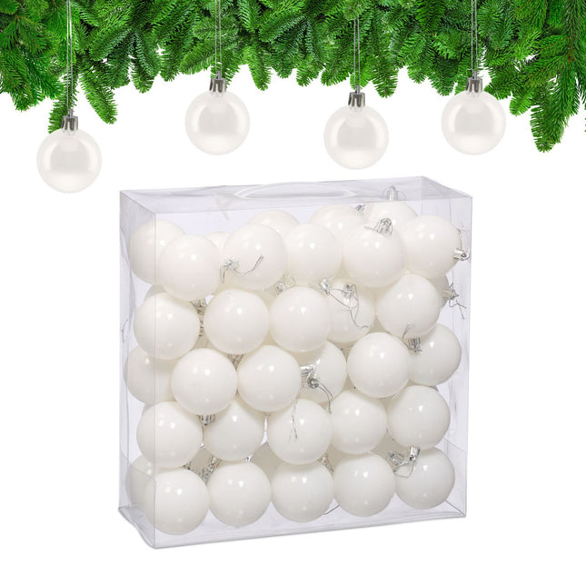 Christmas Tree Baubles Set, 50 Shiny Ornaments