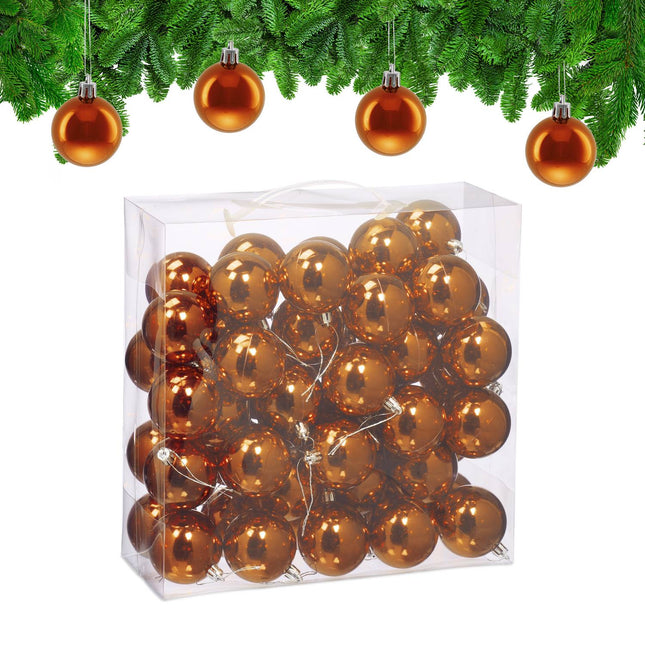 Christmas Tree Baubles Set, 50 Shiny Ornaments