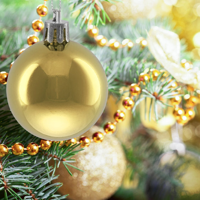 Christmas Tree Baubles Set, 50 Shiny Ornaments