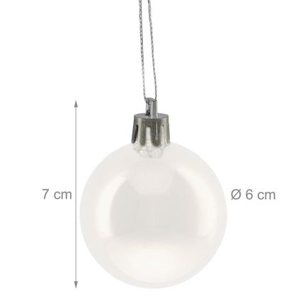 Christmas Tree Baubles Set, 50 Shiny Ornaments
