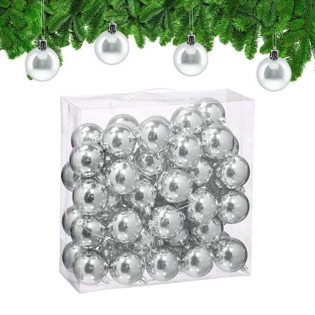 Christmas Tree Baubles Set, 50 Shiny Ornaments