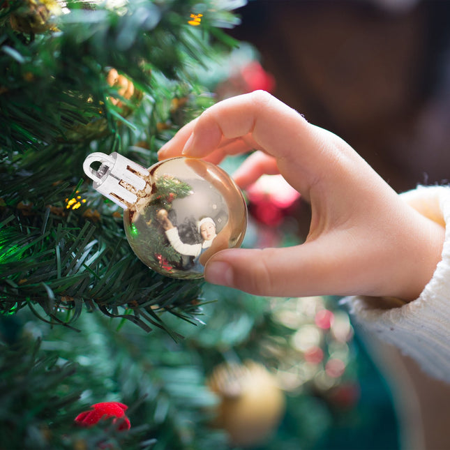 Christmas Tree Baubles Set, 96 Plastic Decorations