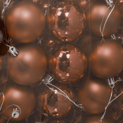Christmas Tree Baubles Set, Matte & Glossy, 50 Pieces
