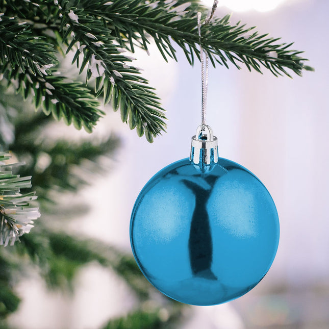 Christmas Tree Baubles Set, Matte & Glossy, 50 Pieces