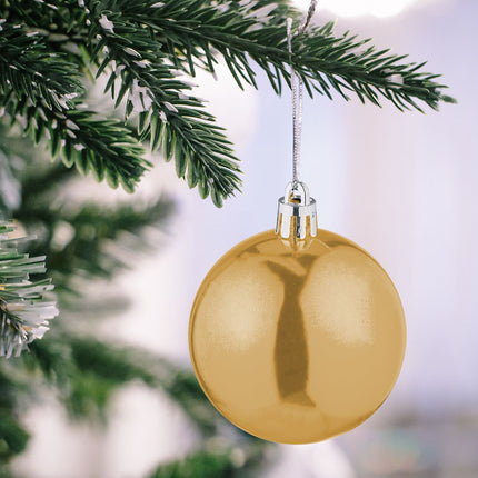 Christmas Tree Baubles Set, Matte & Glossy, 50 Pieces