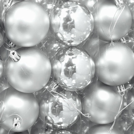 Christmas Tree Baubles Set, Matte & Glossy Finish, 100-Pack