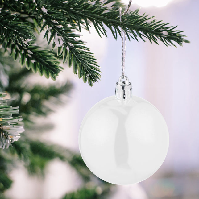 Christmas Tree Baubles Set, Matte & Glossy Finish, 50-Pack