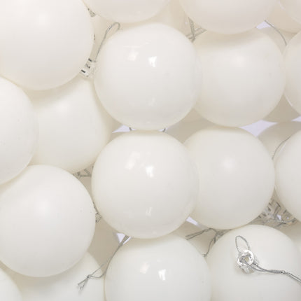 Christmas Tree Baubles Set, Matte & Glossy Finish, 50-Pack