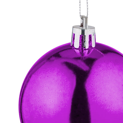 Christmas Tree Baubles Set, Matte & Glossy Finish, 50-Pack