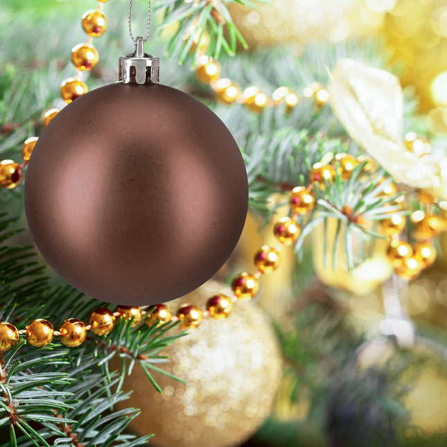 Christmas Tree Baubles Set, Matte/Shiny/Glitter Finish