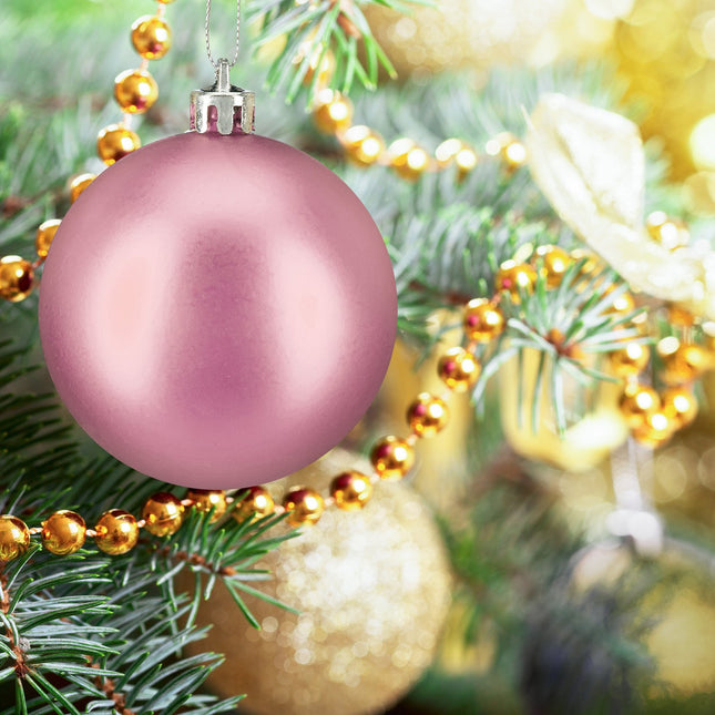 Christmas Tree Baubles Set, Matte/Shiny/Glitter Finish