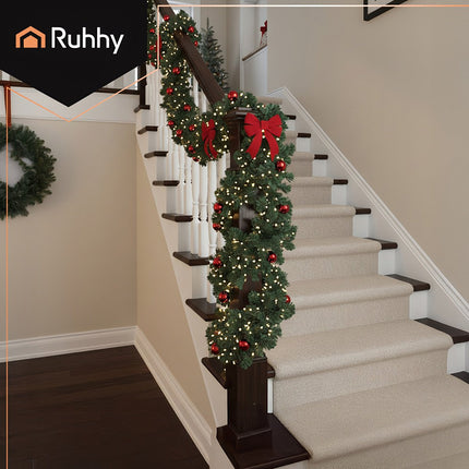 Christmas Tree Garland, 270cm PVC, Flexible & Durable