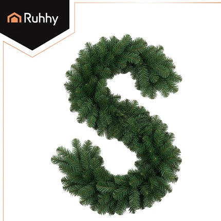 Christmas Tree Garland, 270cm PVC, Flexible & Durable