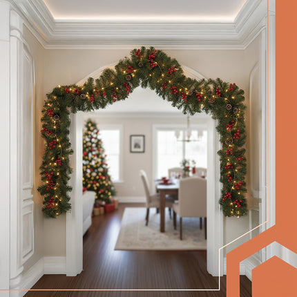 Christmas Tree Garland, 2.7m Long, 29cm Thick