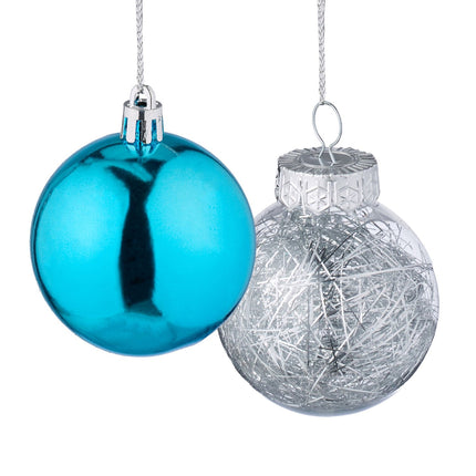 Christmas Tree Ornaments Set, 101 Plastic Baubles