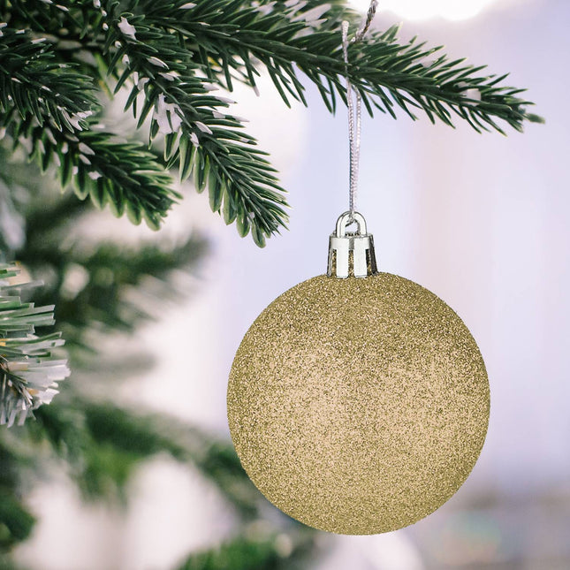 Christmas Tree Ornaments Set, 101 Plastic Baubles