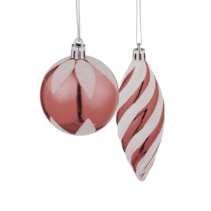 Christmas Tree Ornaments Set, 72 Pieces, Baubles & Decorations