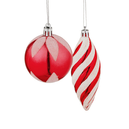 Christmas Tree Ornaments Set, 72 Pieces