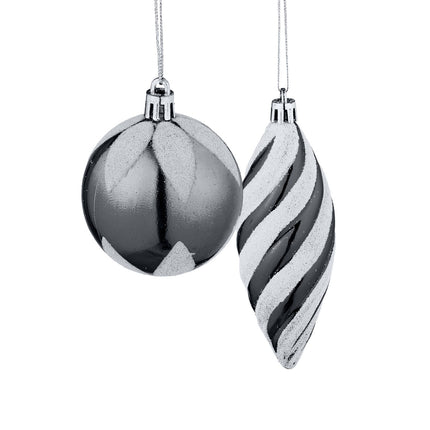 Christmas Tree Ornaments Set, 72 Pieces