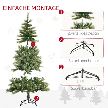 Artificial Christmas tree 180cm, 586 tips, 240 LED lights