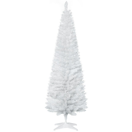 White Christmas tree with stand, 390 tips, 180 cm