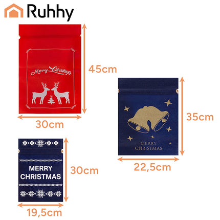 Christmas bags - set of 8 pcs. Ruhhy 22251